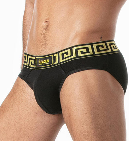 LEADER Invictus Briefs, Black/Gold - Leader - 