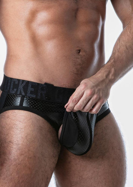 LOCKER GEAR Open Access Jock Brief, Black - Locker Gear - 