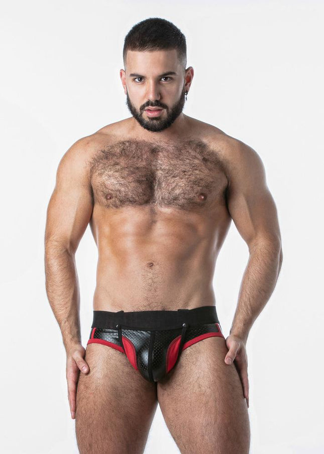 LOCKER GEAR Open Access Jock Brief, Red - Locker Gear - 