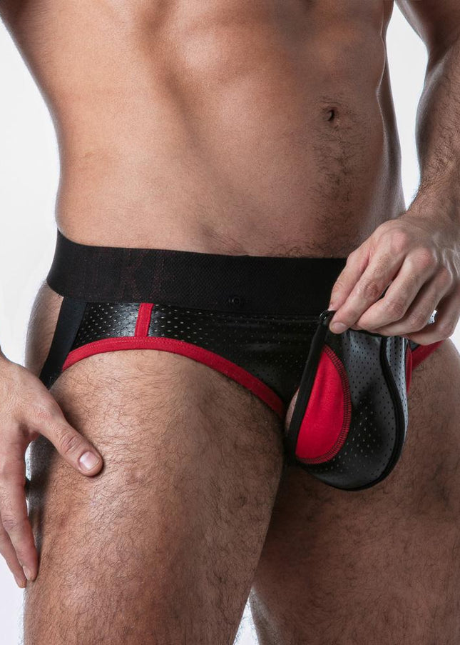 LOCKER GEAR Open Access Jock Brief, Red - Locker Gear - 