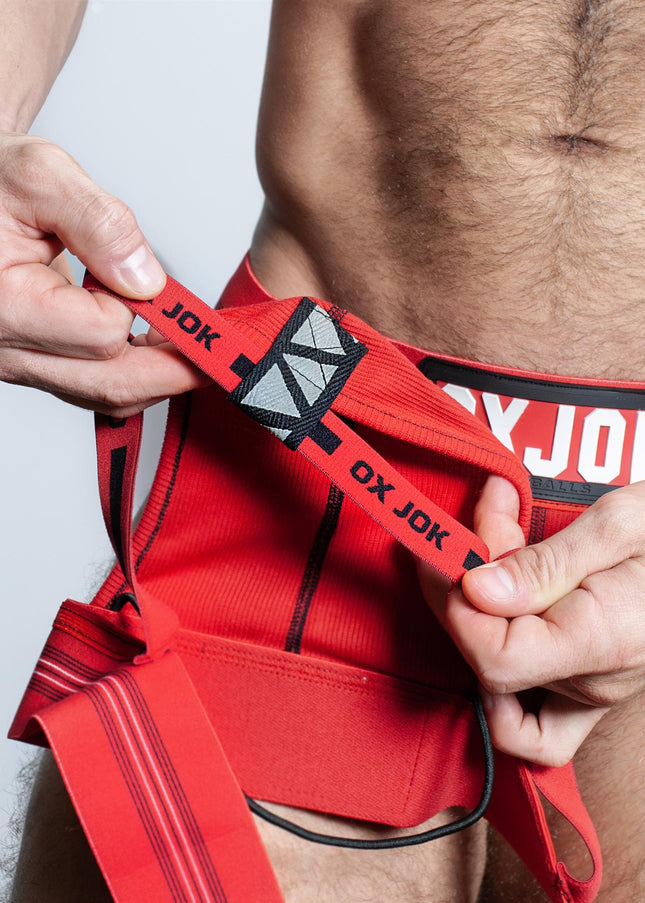Oxballs Sling Jock, Red Hot - Oxballs -