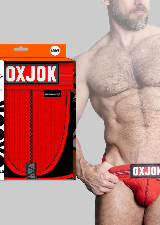 Oxballs Sling Jock, Red Hot - Oxballs -