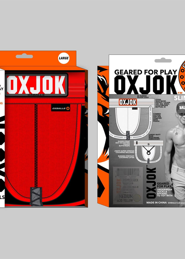 Oxballs Sling Jock, Red Hot - Oxballs -