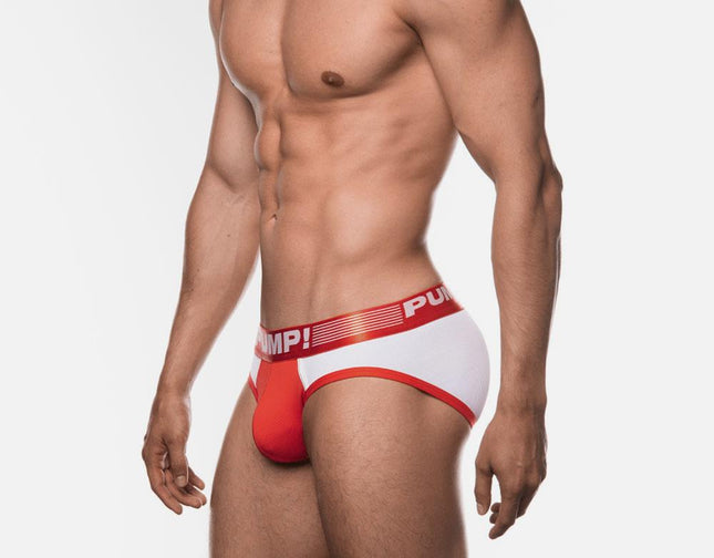 PUMP! Red Ribbed Brief - PUMP! - 