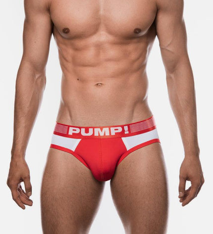 PUMP! Red Ribbed Brief - PUMP! - 