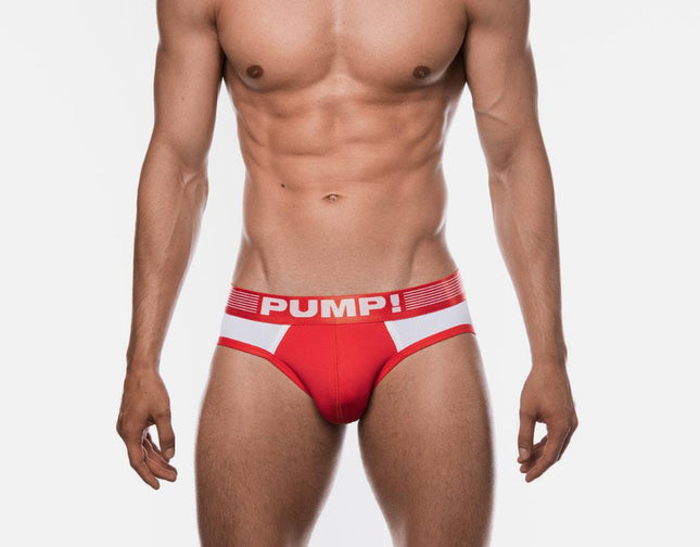 PUMP! Red Ribbed Brief - PUMP! - 