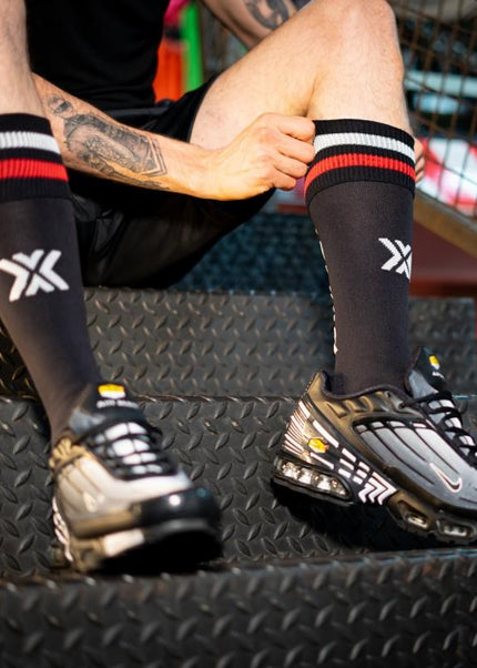 BOXER Football Socks, BOXER, Black/Red/White - Boxer Barcelona-Clubwear