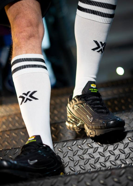 BOXER Football Socks, DADDY, White/Black - Boxer Barcelona-Clubwear