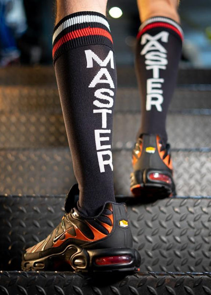 BOXER Football Socks, MASTER, Black/Red/White - Boxer Barcelona-Clubwear