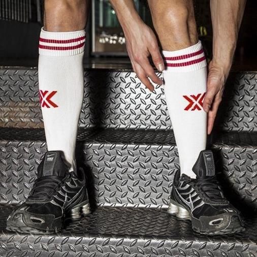 BOXER Football SOX, White/Red - Boxer Barcelona-Activewear