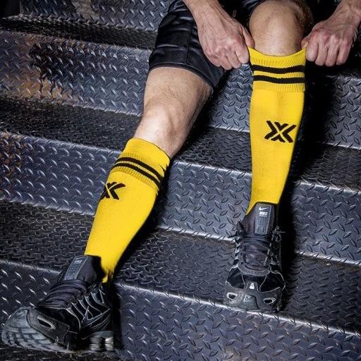 BOXER Football SOX, Yellow/Black - Boxer Barcelona-Activewear