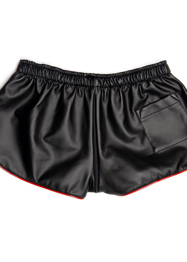 BOXER New Gen Sexy Zipper Shorts, Black/Red - Boxer Barcelona-