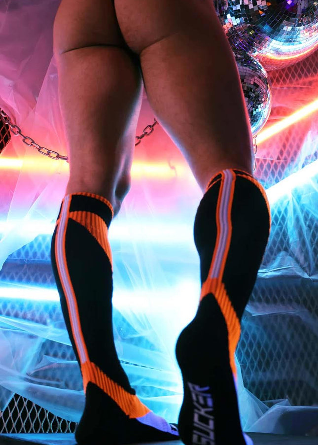 Breedwell Akira Socks, Neon Orange - BREEDWELL-