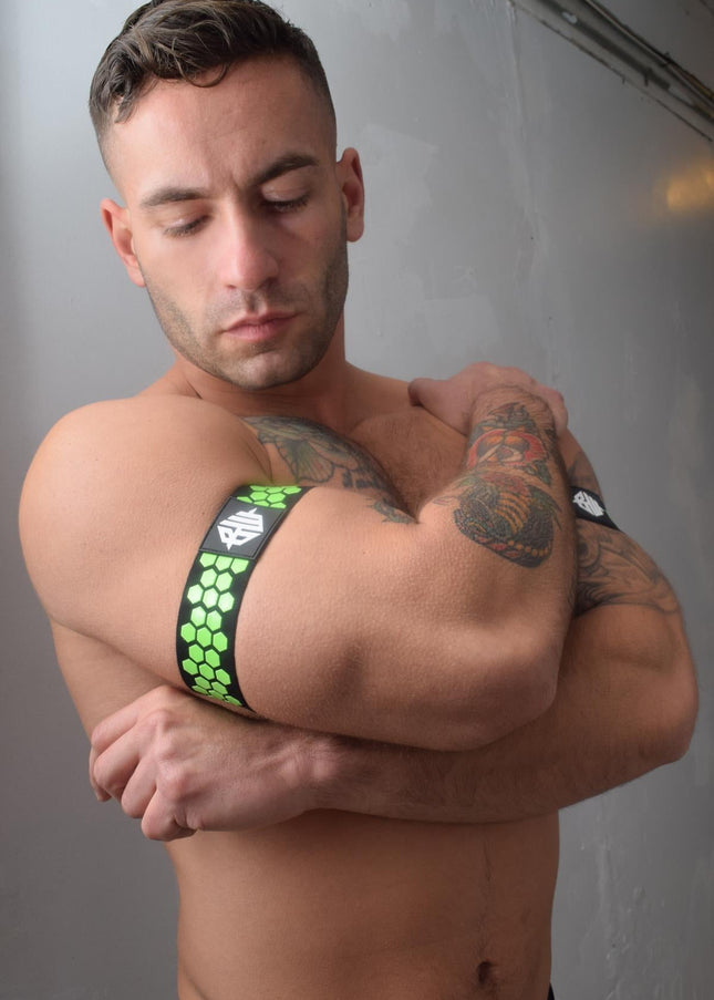 Breedwell Hex Armbands, Neon Green - Breedwell-